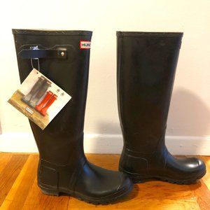 Hunter Original Knee High Rain Boots, NBW size 8